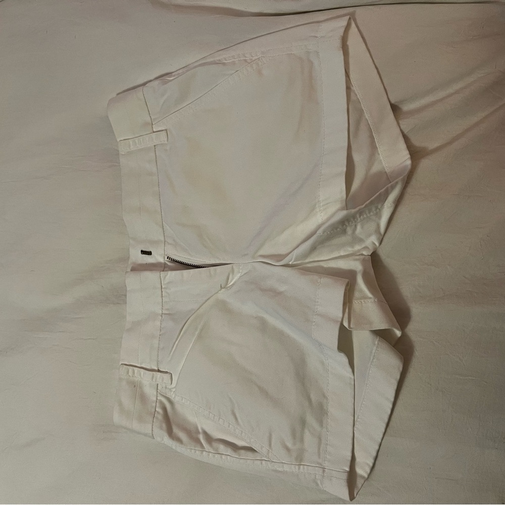 White j Crew Chino Shorts